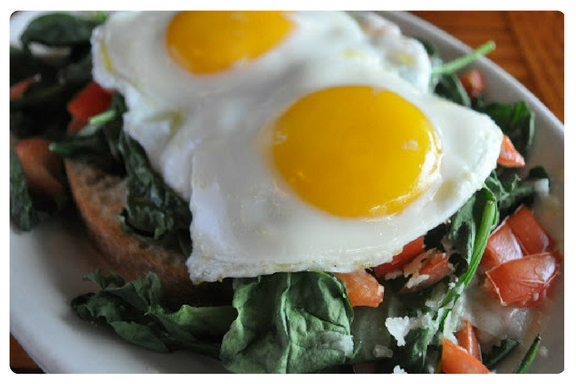 Eggs Bruschetta, Anytime Breakfast, Local Chamber, Shibley Properties